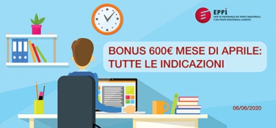 BONUS 600 € MESE DI APRILE: TUTTE LE INDICAZIONI