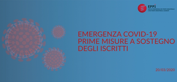 EMERGENZA COVID-19: PRIME MISURE A SOSTEGNO DEGLI ISCRITTI